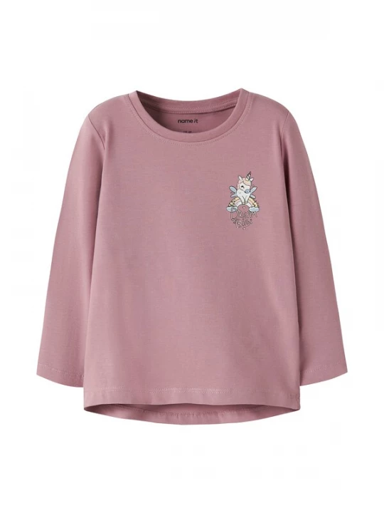 Foto van product NAME IT Shirt 'NMFVIX' duifblauw / mauve / rosa / wit