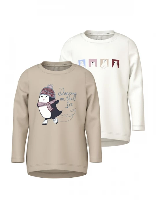 Foto van product NAME IT Shirt 'NMFVIX' lichtblauw / brokaat / wijnrood / wit