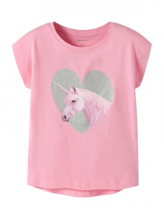 Foto van product NAME IT Shirt 'NMFVotia' rosa / zilver