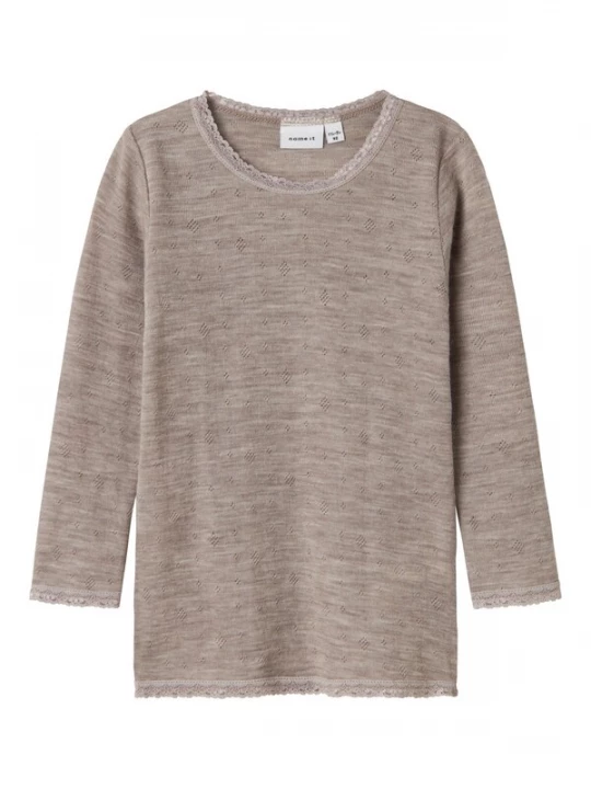 Foto van product NAME IT Shirt 'NMFWang' donkerbeige