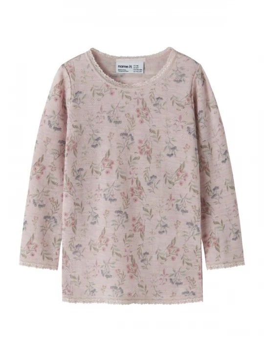 Foto van product NAME IT Shirt 'NMFWANG' jade groen / pruim / violetblauw / oudroze
