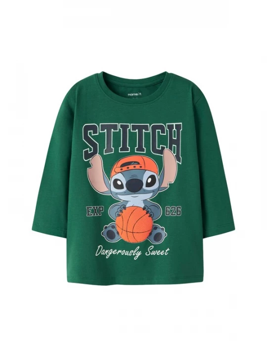 Foto van product NAME IT Shirt 'NMMAMDRES STITCH' saffier / donkerblauw / donkergroen / lichtoranje