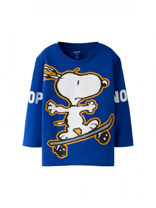Foto van product NAME IT Shirt 'NMMASTAR SNOOPY' blauw / oranje / zwart / wit