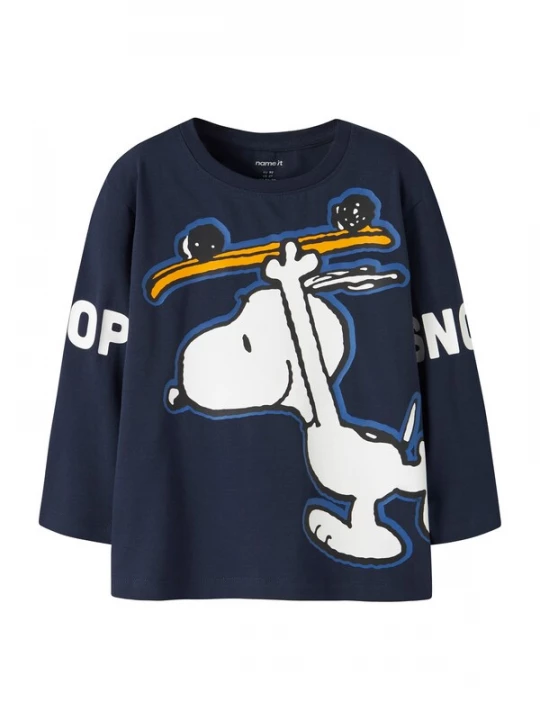 Foto van product NAME IT Shirt 'NMMASTAR SNOOPY' navy / donkerblauw / goudgeel / wit