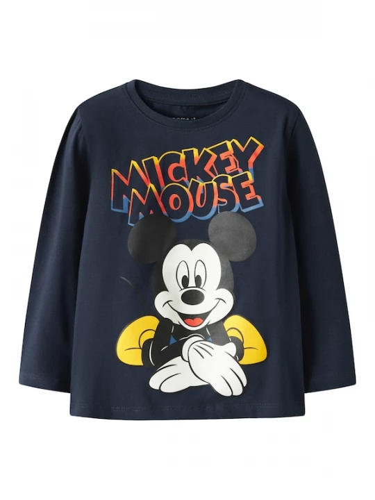 Foto van product NAME IT Shirt 'NMMDAZE MICKEY' navy / geel / zwart