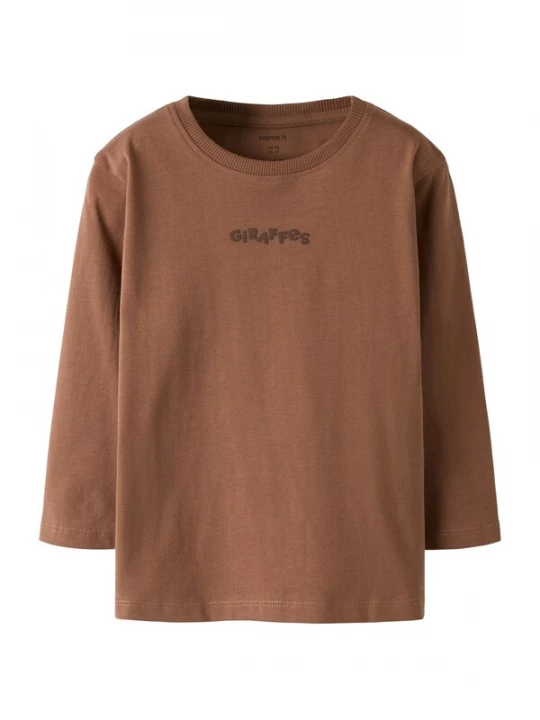 Foto van product NAME IT Shirt 'NMMDENIUS' bruin / lichtbruin / grijs