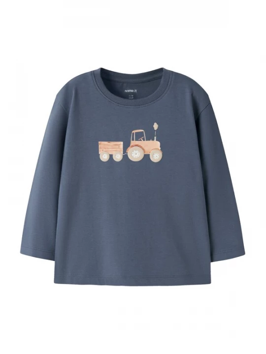 Foto van product NAME IT Shirt 'NMMFotroels' beige / donkerbeige / marine / wit