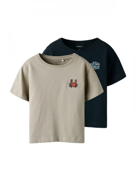 Foto van product NAME IT Shirt 'NMMFRANK' navy / greige