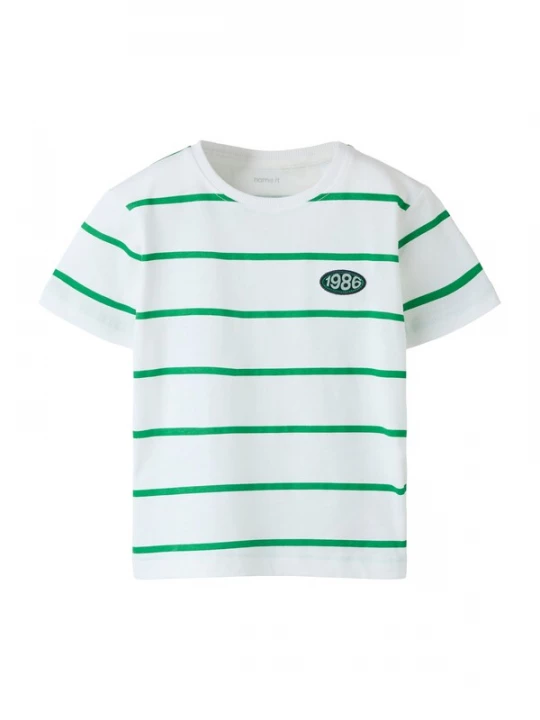 Foto van product NAME IT Shirt 'NMMFRITZ' groen / wit