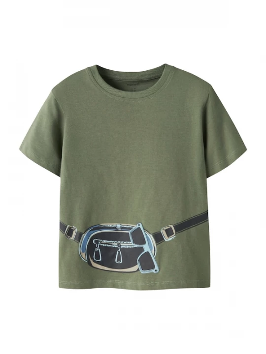 Foto van product NAME IT Shirt 'NMMHENNI' beige / lichtblauw / olijfgroen / zwart