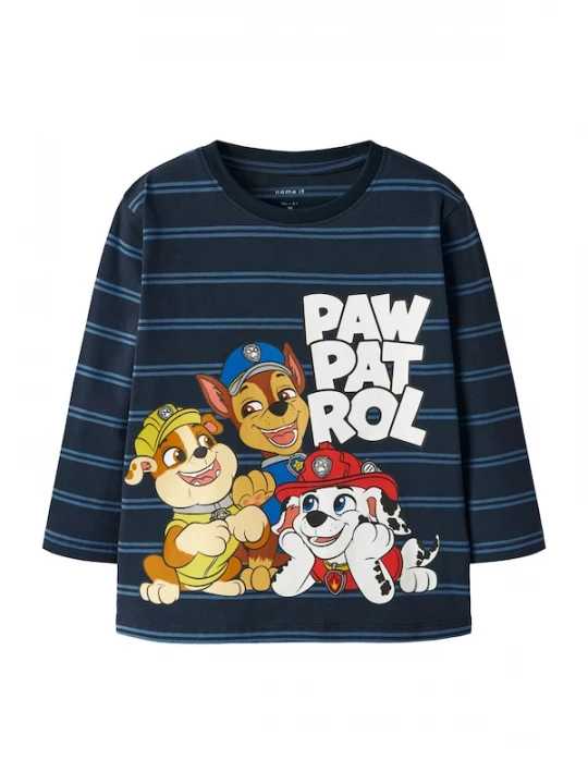 Foto van product NAME IT Shirt 'NMMJOSHUE PAW' navy / geel / rood / wit