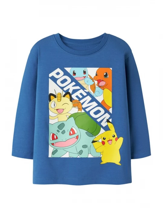 Foto van product NAME IT Shirt 'NMMJUICE POKEMON' blauw / geel / oranje / wit