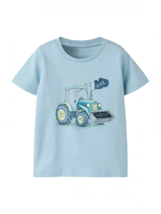 Foto van product NAME IT Shirt 'NMMKALLE' azuur / hemelsblauw / lichtblauw / lichtgeel