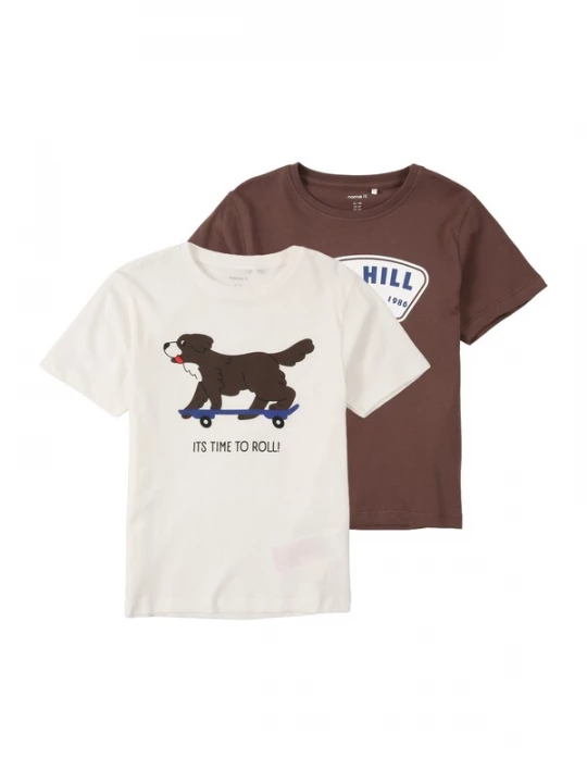 Foto van product NAME IT Shirt 'NMMKASIL' blauw / brokaat / zwart / wit