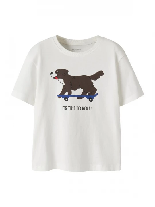 Foto van product NAME IT Shirt 'NMMKasil' blauw / donkerbruin / zwart / wit