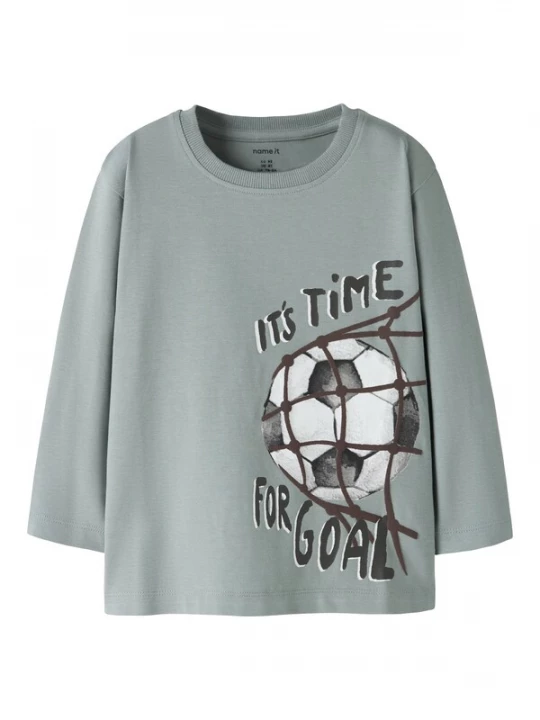 Foto van product NAME IT Shirt 'NMMLeander' jade groen / pastelgroen / zwart