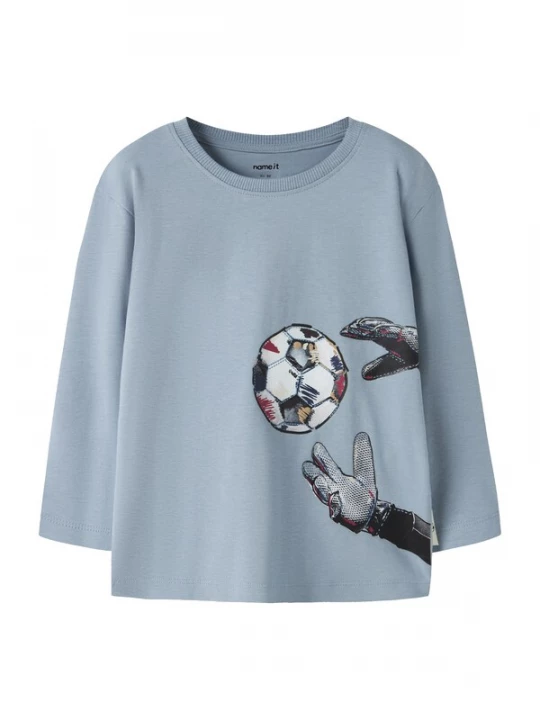 Foto van product NAME IT Shirt 'NMMLeander' opaal / donkerblauw / wit