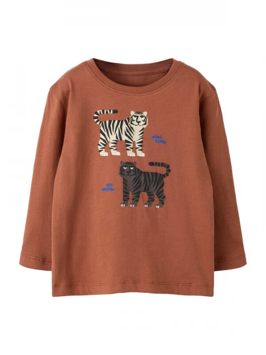 Foto van product NAME IT Shirt 'NMMLUCCAN' crème / azuur / cognac / zwart