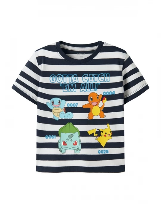 Foto van product NAME IT Shirt 'NMMMALONE POKEMON' navy / geel / oranje / wit
