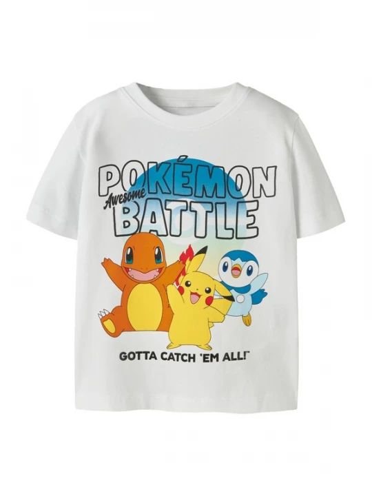 Foto van product NAME IT Shirt 'NMMMALT POKEMON' neonblauw / geel / zwart / wit