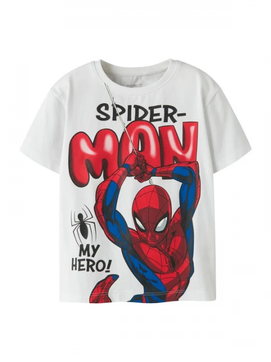 Foto van product NAME IT Shirt 'NMMMarvin Spider' navy / vuurrood / zwart / wit