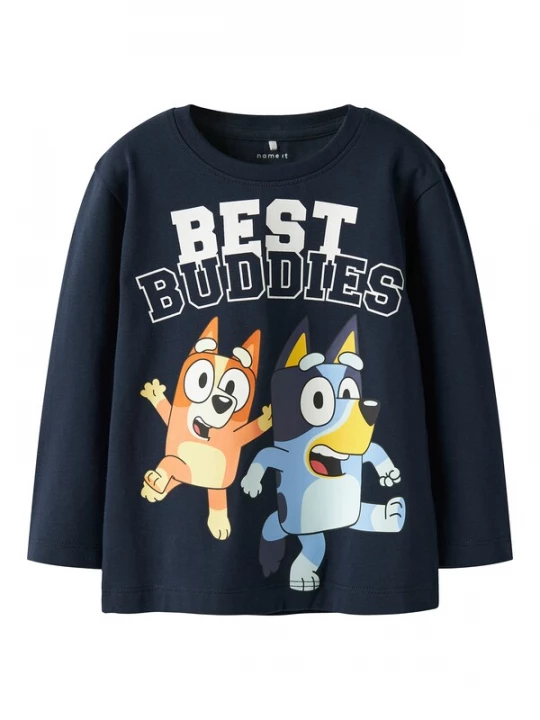 Foto van product NAME IT Shirt 'NMMODIN BLUEY' crème / navy / geel / oranje / zwart / wit