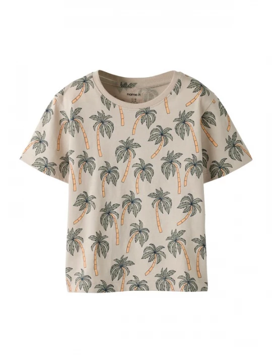 Foto van product NAME IT Shirt 'NMMVALTHER' greige / groen / abrikoos