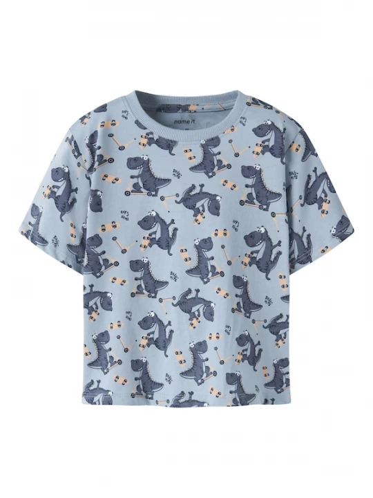 Foto van product NAME IT Shirt 'NMMValther' navy / opaal / oranje / wit