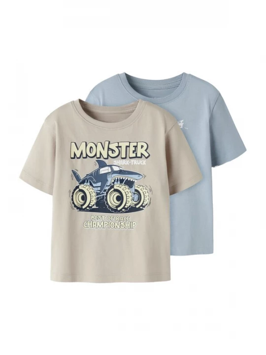 Foto van product NAME IT Shirt 'NMMVanyo' navy / lichtblauw / greige / wit
