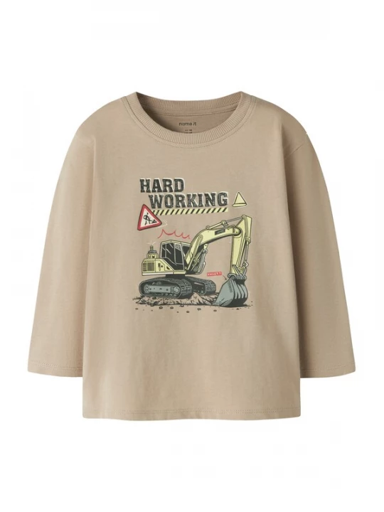 Foto van product NAME IT Shirt 'NMMVELDO' cappuccino / lichtgeel / grijs / rood