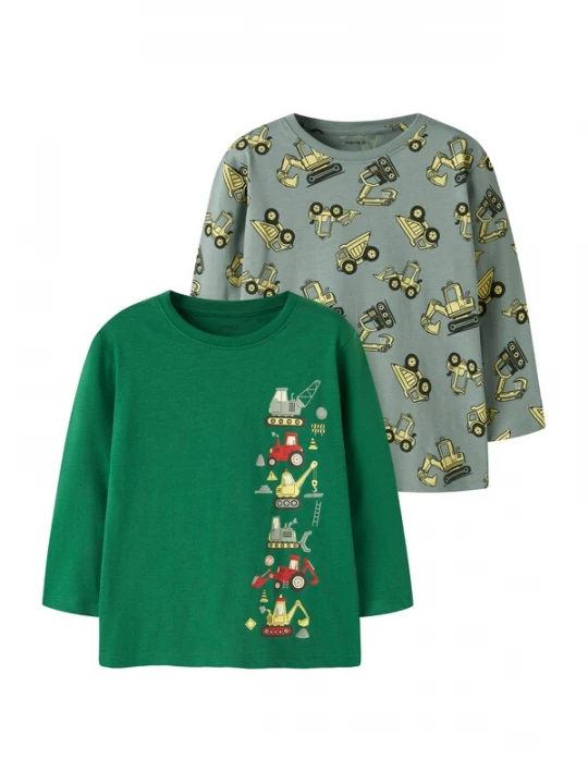 Foto van product NAME IT Shirt 'NMMVELDO' geel / groen / pastelgroen / zwart