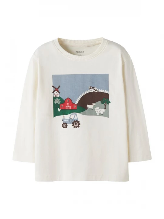 Foto van product NAME IT Shirt 'NMMVICTOR' lichtblauw / donkerbruin / knalrood / wit