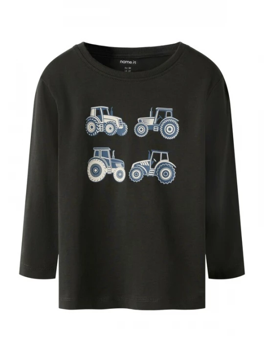 Foto van product NAME IT Shirt 'NMMVICTOR' saffier / donkergroen / wit