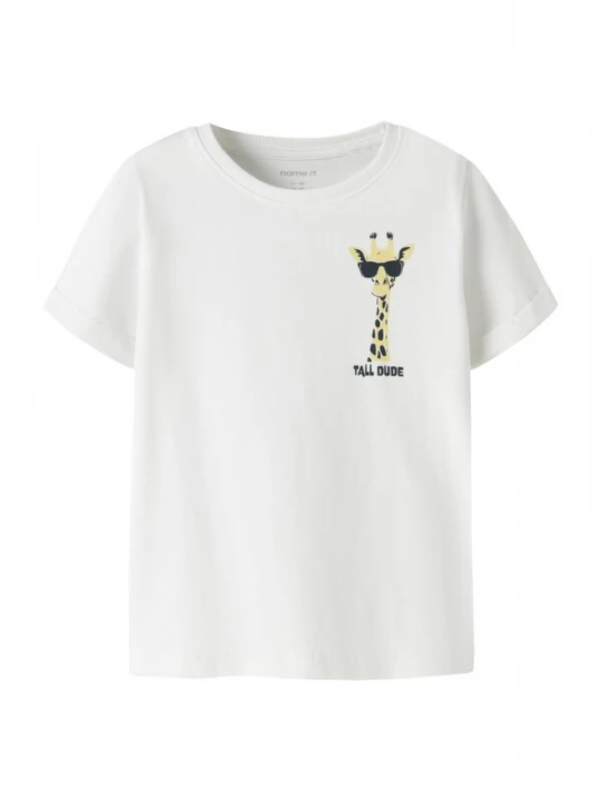 Foto van product NAME IT Shirt 'NMMVux' lichtgeel / zwart / wit