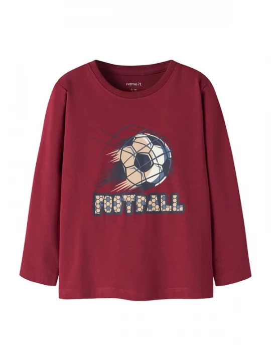 Foto van product NAME IT Shirt 'NMMVUX' taupe / saffier / donkerblauw / karmijnrood