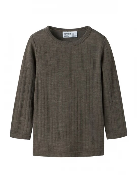 Foto van product NAME IT Shirt 'NMMWANG' donkerbruin