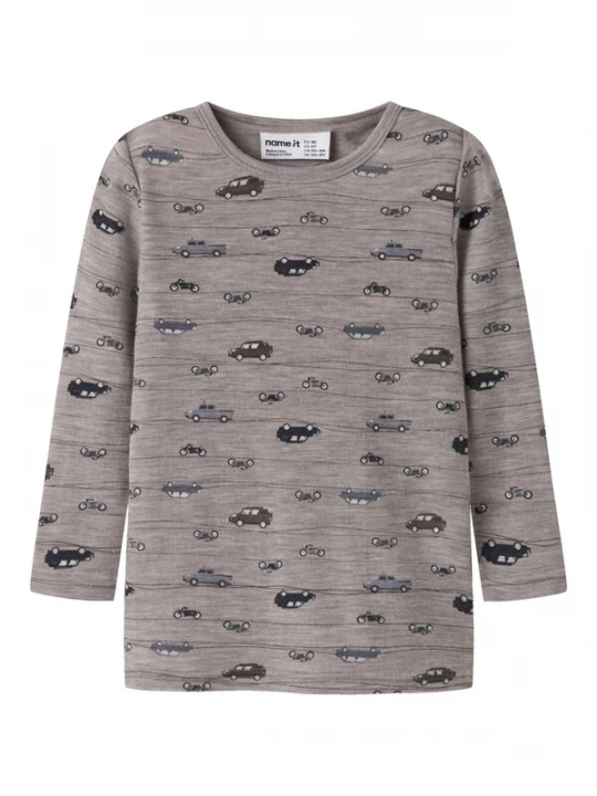 Foto van product NAME IT Shirt 'NMMWANG' saffier / donkerbruin / greige / zwart