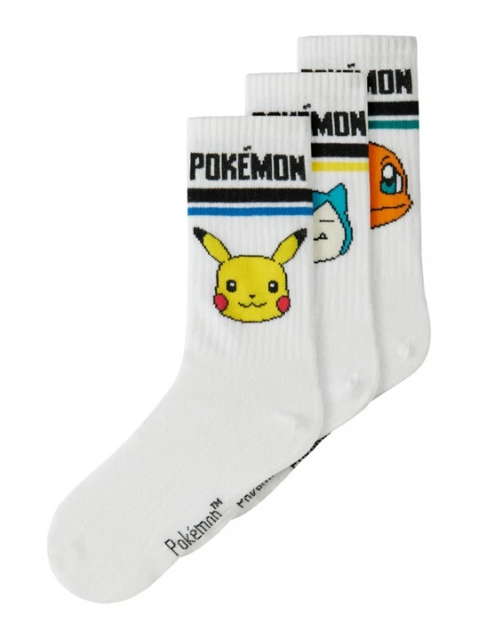 Foto van product NAME IT Sokken 'NKMJefford Pokemon' azuur / geel / zwart / wit