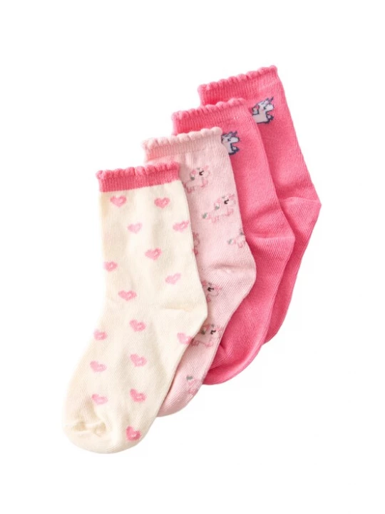 Foto van product NAME IT Sokken 'NMFLEXSOK' navy / framboos / rosé / wit