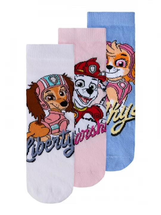 Foto van product NAME IT Sokken 'NMFMARINA PAW' lichtblauw / rosa / rood / wit