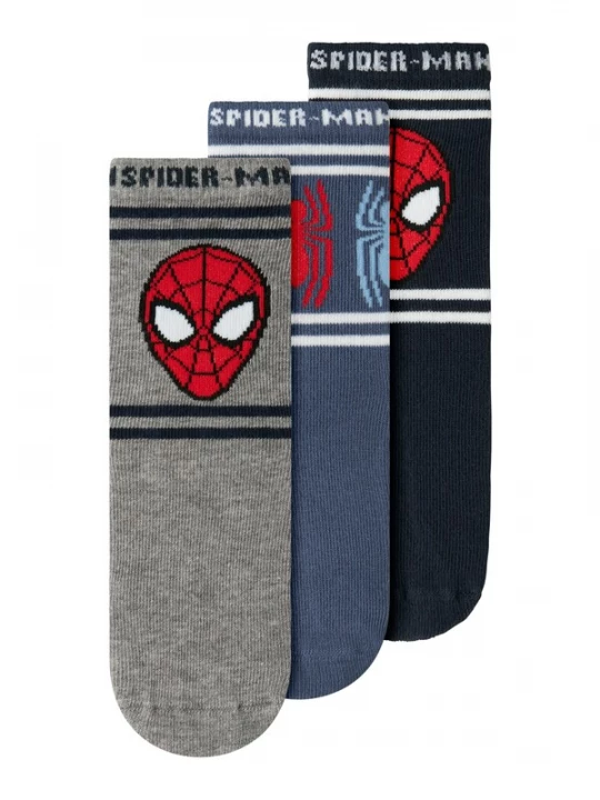 Foto van product NAME IT Sokken 'NMMJulius Spider' blauw / navy / grijs / rood