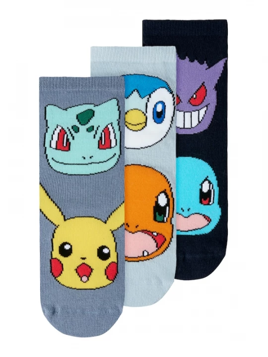 Foto van product NAME IT Sokken 'NMMNORIS POKEMON' navy / duifblauw / lichtblauw / wit