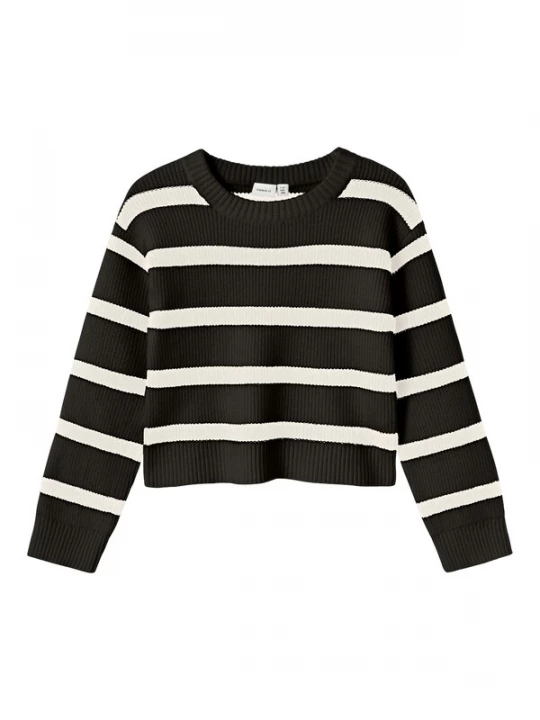 Foto van product NAME IT Trui 'Nilla' zwart / wit