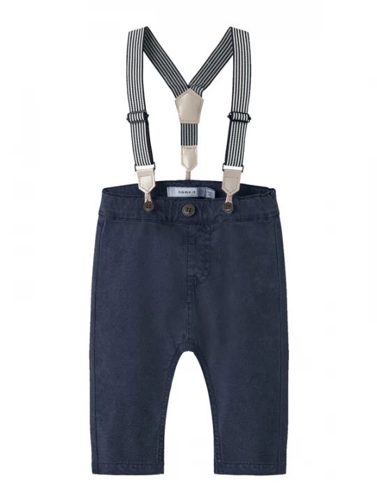 Foto van product NAME IT Tuinbroek 'NBMBEN' ecru / blauw denim