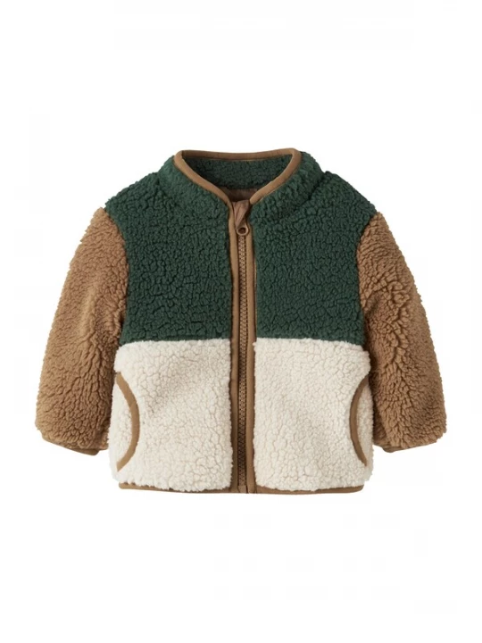 Foto van product NAME IT Tussenjas 'NBMMACEY' ecru / karamel / groen
