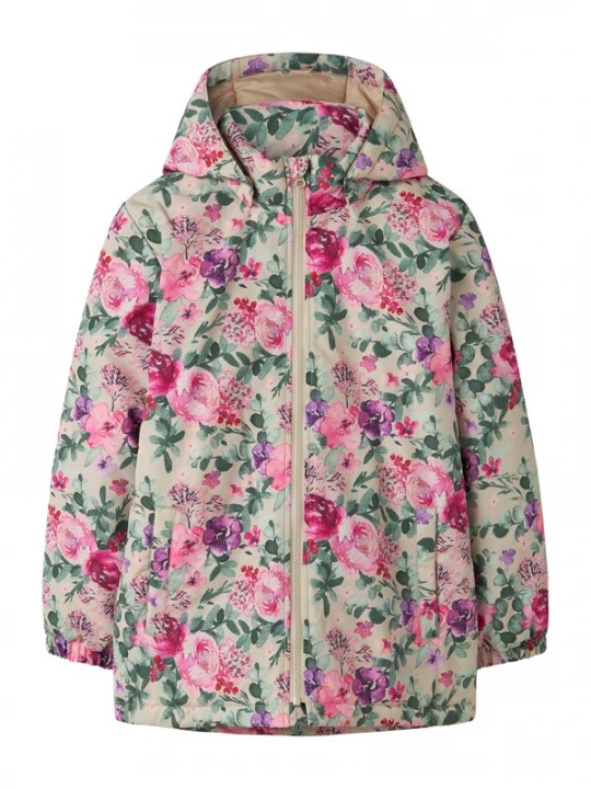 Foto van product NAME IT Tussenjas 'NKFMaxi' beige / groen / donkerlila / pink