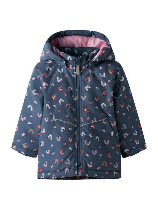Foto van product NAME IT Tussenjas 'NMFMaxi' donkerblauw / lila / rosa / rood