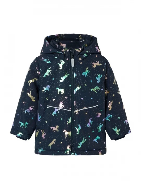 Foto van product NAME IT Tussenjas 'NMFMaxi' navy / bruin / lila / zilver