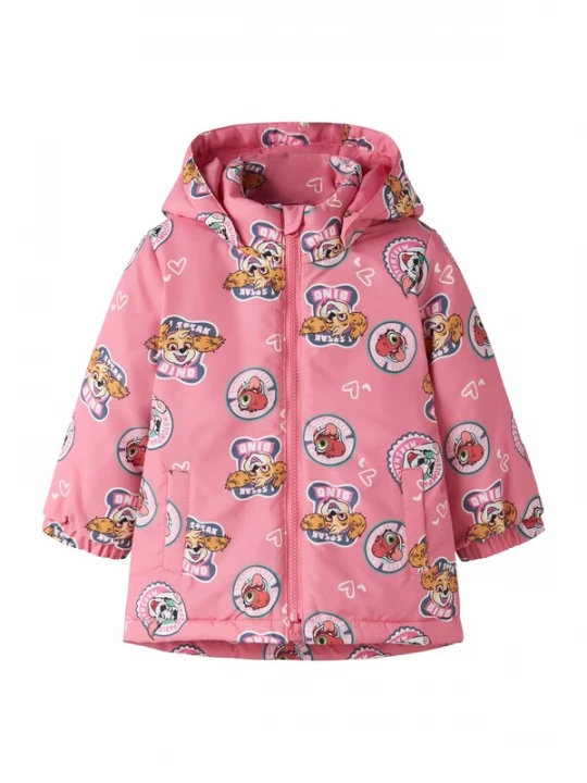 Foto van product NAME IT Tussenjas 'NMFMaxi Paw' navy / donkeroranje / oudroze / knalrood