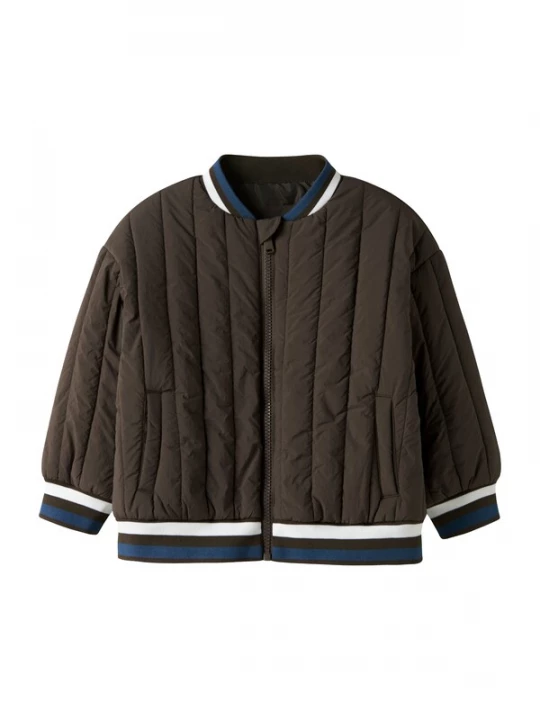 Foto van product NAME IT Tussenjas 'NMMMelody' navy / chocoladebruin / wit